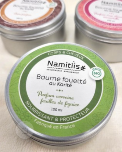 Baume Fouetté au Karité - parfum verveine feuilles de figuier